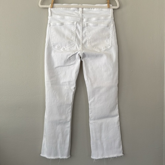 J Crew Demi Boot Crop Jean - White with Raw Hem - Picture 5 of 7